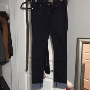Paige skinny jeans. Dark blue.